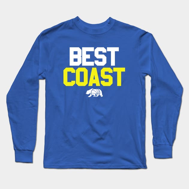 Best Coast Basketball Long Sleeve T-Shirt by DesignsByDrew